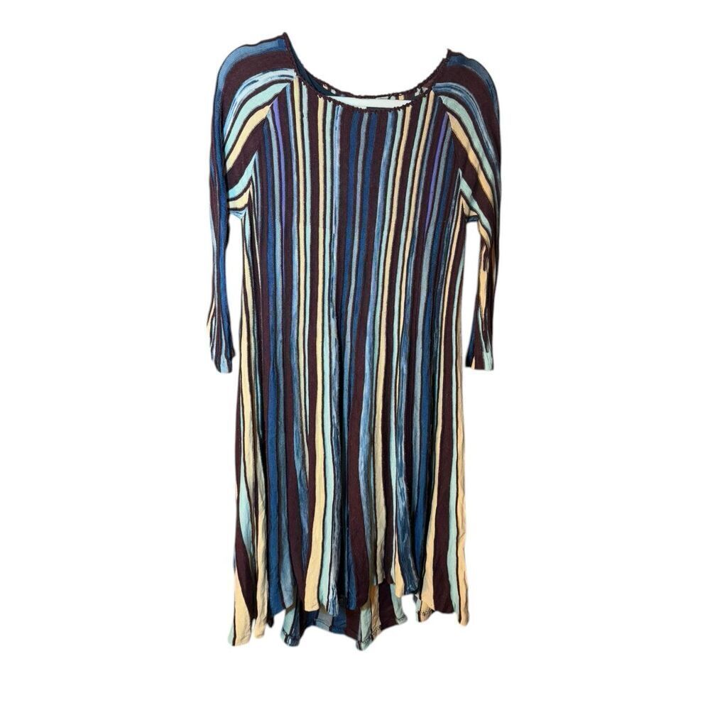 MOTH‎ Anthropologie Womens Nora Colorful Stripe Sweater Dress Alpaca Wool S